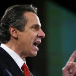 Photo of Andrew Cuomo making a point